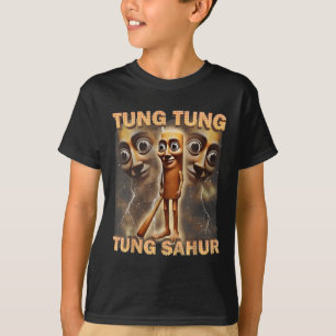 T-shirt Tung Tung Tung Sahur drôle Mème Brainrot Humour Ge