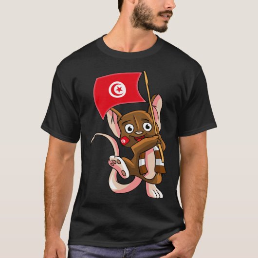 T-shirt Tunisia Fan Mouse (Devant)