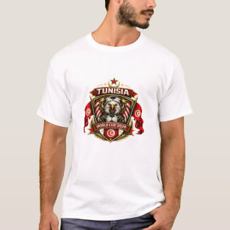 T-shirt Tunisia World Cup 2026 Eagle Crest Football Fan