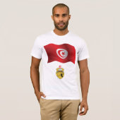 T-shirt Tunisie Drapeau et armoiries patriotique tunisienn (Devant entier)