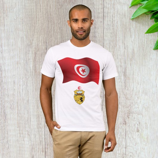 T-shirt Tunisie Drapeau et armoiries patriotique tunisienn
