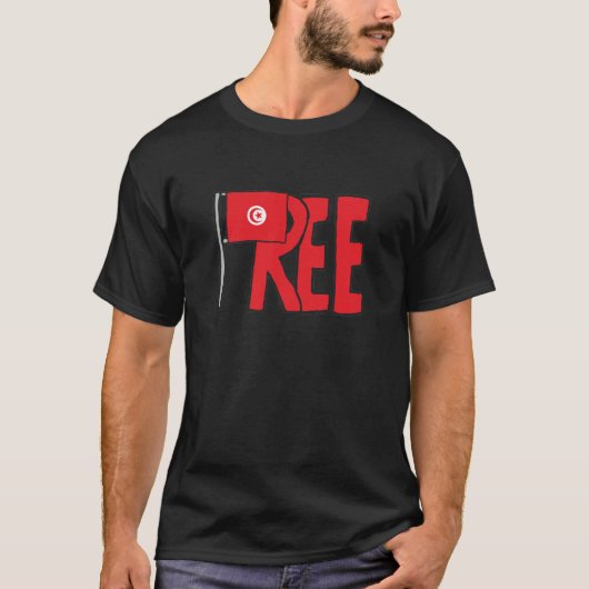 T-shirt Tunisie libre (Devant)
