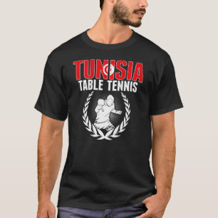 T-shirt Tunisie Table Tennis Tunisien Ping Pong Team Supp