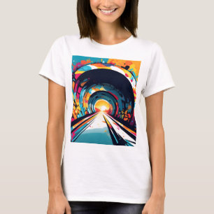 T-shirt Tunnel Avec Graffiti Art