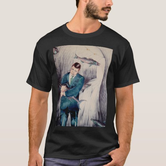 T-shirt Tunnel de poissons (Devant)