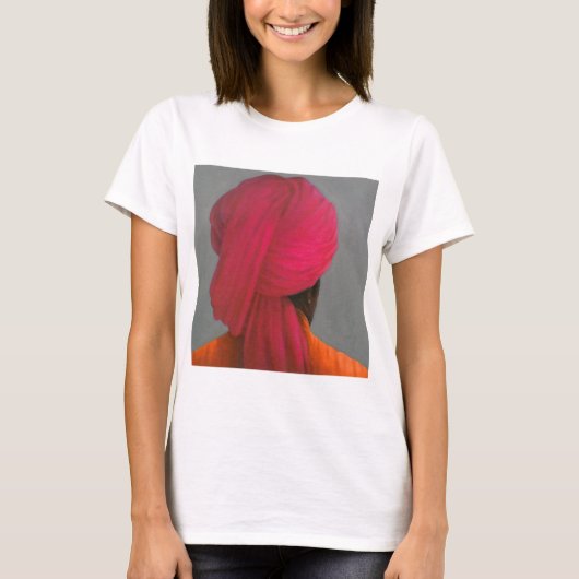 T-shirt Turban rose (Devant)
