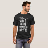 T-shirt Turbine À Vent Pour Turbine Tech (Devant entier)