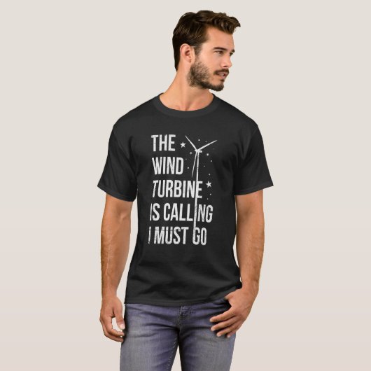T-shirt Turbine À Vent Pour Turbine Tech (Devant entier)