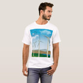T-shirt Turbines éoliennes (Devant entier)