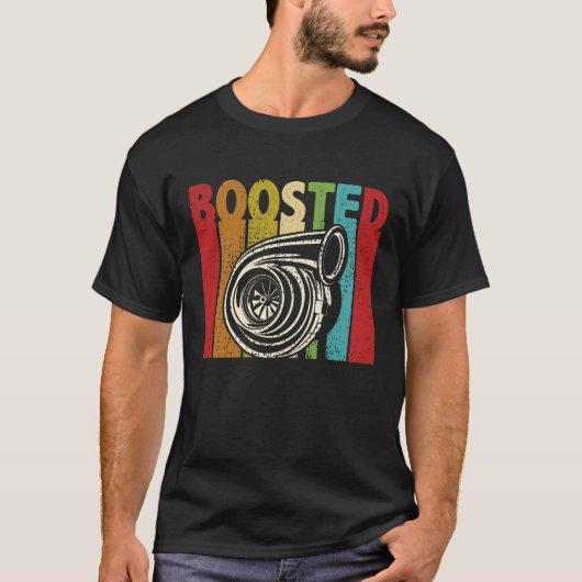 T-shirt Turbo Boost Boost Turbocompresseur Auto X Retro (Devant)