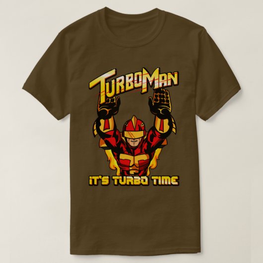 T-shirt Turbo Man Son Turbo Time (Design devant)
