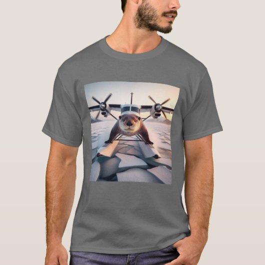 T-shirt Turbo Prop Twin Engine Flotter Plane Bush Canada (Devant)