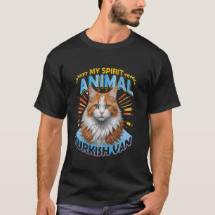 T-shirt Turc Van MON ANIMAL D'ÂME UN CHAT Turc Van Possède