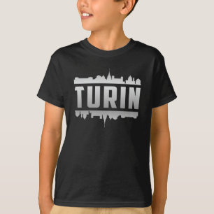 T-shirt Turin Italie City Skyline Cityscape Funny Cadeau