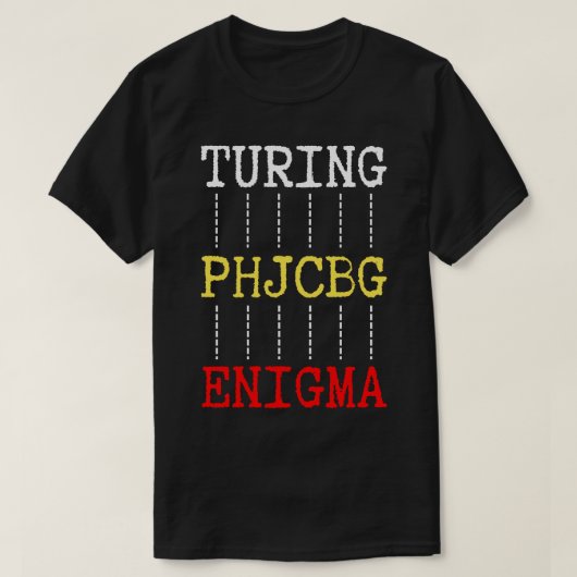T-shirt Turing et Enigma (Design devant)
