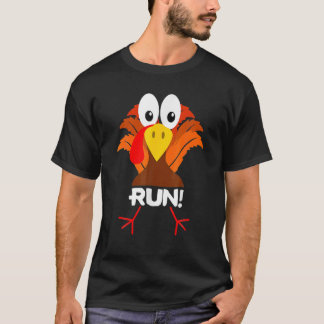 T-shirt Turkey Costume Adult Running Face Turkey Trot