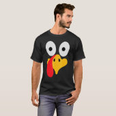 T-shirt Turkey Face Pilgrim  Thanksgiving Costume (Devant entier)