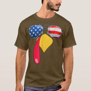 T-shirt Turkey Face Thanksgiving Matching Outfit Family Go