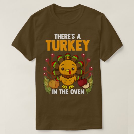 T-shirt Turkey In the Oven Funny Thanksgiving Pregnancy An (Design devant)
