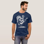 T-shirt Turkey Playing Guitar (Devant entier)