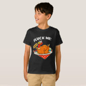 T-shirt Turkey Pluck Me Funny Thanksgiving  (Devant entier)