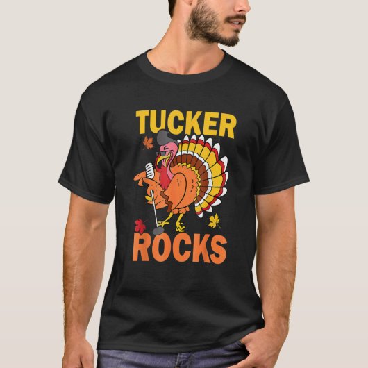 T-shirt Turkey Rocks Autumn Fall Y'all Thanksgiving Retro (Devant)