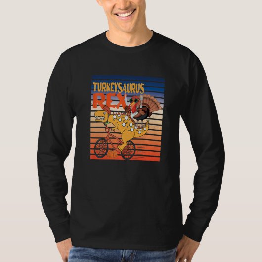 T-shirt Turkey Saurus Rex Dinosaur Thanksgiving Turkey For (Devant)