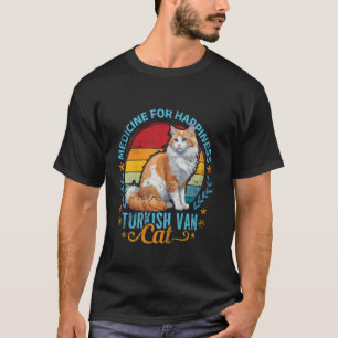 T-shirt Turkische Van MÉDECINE POUR LE BONHEUR TURKISH VAN