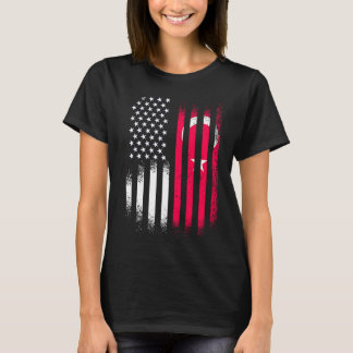 T-shirt Turkiye American Patriot Grown Country USA Flags S