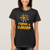 T-shirt Turks & Caicos jaune et orange vif (Devant)