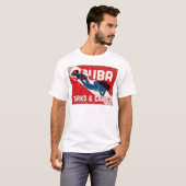 T-shirt Turks & Caicos Plongeur - Blue Retro (Devant entier)