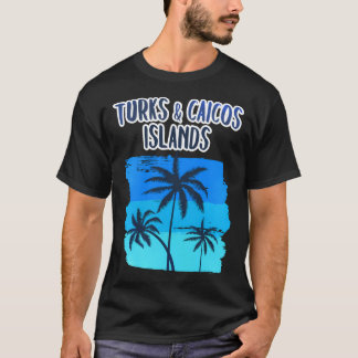 T-shirt Turks Et Caicos Iles Vacances Souvenir