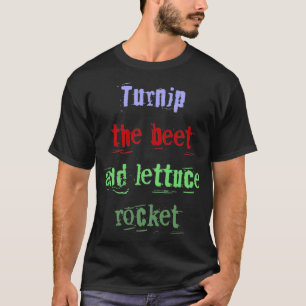 T-shirt Turnip de la betterave et de la laitue roquette