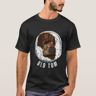 T-shirt Turquie Chasse Chemise Vieux Tom Gobbler Turquie H