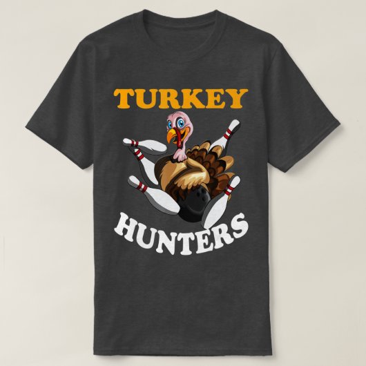 T-shirt Turquie Chasseurs Turquie Thanksgiving Bowling Bah (Design devant)
