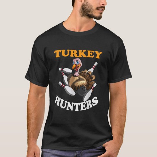 T-shirt Turquie Chasseurs Turquie Thanksgiving Bowling Bah (Devant)