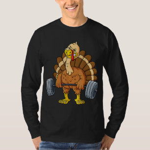 T-shirt Turquie Deadlift Funny Thanksgiving Day Fitness We