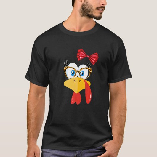 T-shirt Turquie Face Empreinte de léopard Lunettes Femmes (Devant)