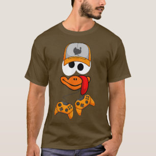 T-shirt Turquie Face Joueur de jeu vidéo Thankgiving Turqu