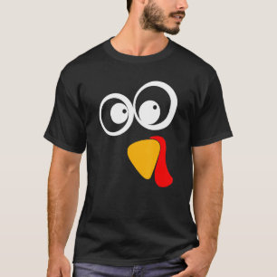 T-shirt Turquie Face Thanksgiving Day Snood Waddle Gizzard