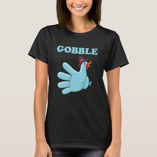 T-shirt Turquie Gobble Glove Nurse Médicale RN ER Automne (Devant)