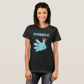 T-shirt Turquie Gobble Glove Nurse Médicale RN ER Automne (Devant entier)