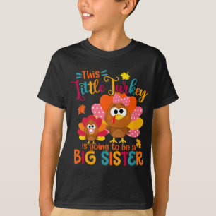 T-shirt Turquie Grande Soeur Mignonne Automne Automne Than