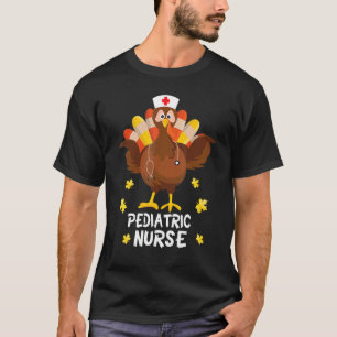 T-shirt Turquie Infirmière pédiatrique Bon thanksgiving Jo