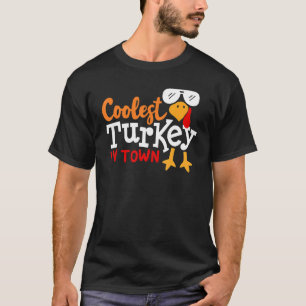 T-shirt Turquie la plus froide dans la ville Bon thanksgiv
