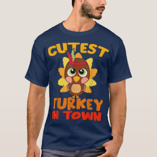 T-shirt Turquie la plus mignonne en ville Jour d'Action de