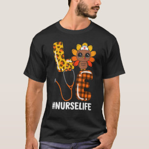 T-shirt Turquie Love Nurse Life Stethoscope Infirmières Th