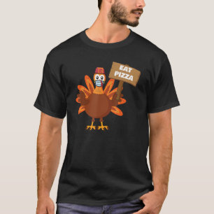T-shirt Turquie Mange Pizza Sign Adulte Vegan Enfants Amus