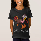 T-Shirt Turquie Mangez Pizza Hommes Femmes Végétarien Enfa (Devant)