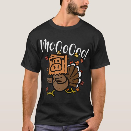 T-shirt Turquie Moo Je Suis Une Vache Fake Vache Drôle Tha (Devant)